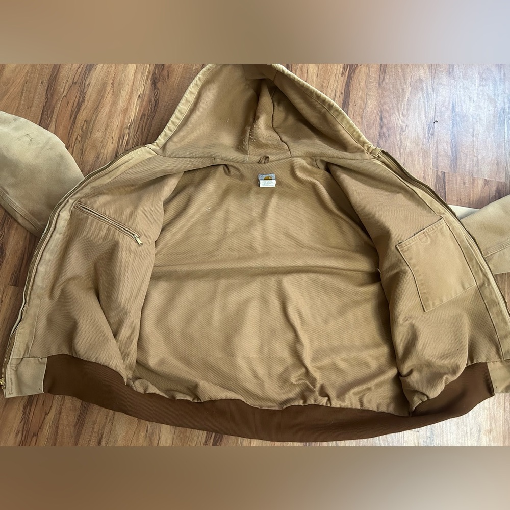 Vintage 2007 Carhartt Active Canvas Duck Jacket Mens Size 2XL - Picture 10 of 11